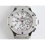 Big Bang Evolution 44mm SS White Dial Rubber Strap A7750 Mod HBF