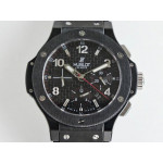 Big Bang Evolution 44mm Ceramic Black Dial Rubber Strap A7750 Mod HBF