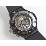 Big Bang Evolution 44mm Ceramic Black Dial Rubber Strap A7750 Mod HBF