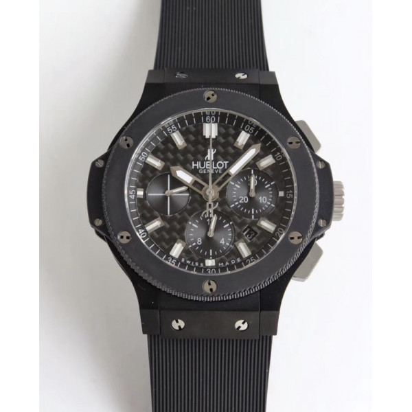 Big Bang Evolution 44mm PVD Black CF Dial Rubber Strap A7750 Mod HBF