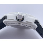 Big Bang Sang Bleu II White Ceramic Best Edition on White Rubber Strap A1240 ZF