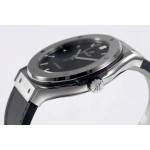 Classic Fusion 42mm SS 1:1 Best Edition Black Dial On Black Gummy Strap Asian HB1112 WWF