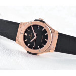 Classic Fusion 45mm RG 1:1 Best Edition Black Dial On Black Gummy Strap Asian 2892 WWF