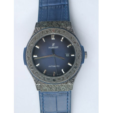 Classic Fusion 45mm SS Engravings Case Best Edition Blue Dial on Blue Gummy Strap A2892 SRF