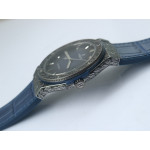 Classic Fusion 45mm SS Engravings Case Best Edition Blue Dial on Blue Gummy Strap A2892 SRF