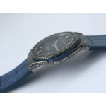 Classic Fusion 45mm SS Engravings Case Best Edition Blue Dial on Blue Gummy Strap A2892 SRF