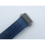 Classic Fusion 45mm SS Engravings Case Best Edition Blue Dial on Blue Gummy Strap A2892 SRF