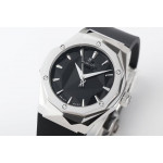 Classic Fusion Orlinski SS 1:1 Best Edtion Black Faceted Dial on Black Rubber Strap A2892 APSF