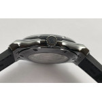 Classic Fusion 42mm Real Black Ceramic 1:1 Best Edition Black Dial on Black Gummy Strap GSF 