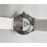 Classic Fusion 33mm SS 1:1 Best Edition White Dial Diamonds Bezel On White Gummy Strap Swiss Classic Fusion 33mm SS 1:1 Best Edition White Dial Diamonds Bezel On White Gummy Strap Swiss