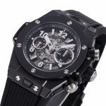 Big Bang Unico Black Magic Ceramic 1:1 Best Edition Skeleton Dial Black Rubber Strap A1280 ZF