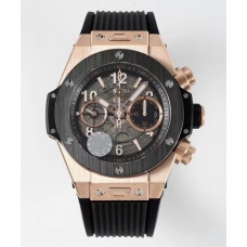 Hublot Big Bang Unico RG Ceramic 1:1 Best Edition Skeleton Dial Black Rubber Strap A1280 ZF