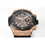 Hublot Big Bang Unico RG Ceramic 1:1 Best Edition Skeleton Dial Black Rubber Strap A1280 ZF