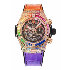 Big Bang Unico Rainbow King RG 45mm 1:1 Best Edition Rainbow Gummy Strap A1280 ZF