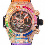 Big Bang Unico Rainbow King RG 45mm 1:1 Best Edition Rainbow Gummy Strap A1280 ZF