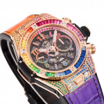 Big Bang Unico Rainbow King RG 45mm 1:1 Best Edition Rainbow Gummy Strap A1280 ZF