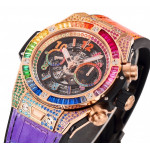 Big Bang Unico Rainbow King RG 45mm 1:1 Best Edition Rainbow Gummy Strap A1280 ZF