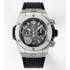 Hublot Big Bang Unico Titanium 1:1 Best Edition Black Skeleton Dial Black Rubber Strap A1280 ZF