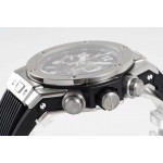 Hublot Big Bang Unico Titanium 1:1 Best Edition Black Skeleton Dial Black Rubber Strap A1280 ZF