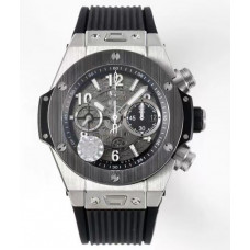 Hublot Big Bang Unico Titanium Ceramic Bezel 1:1 Best Edition Skeleton Dial Black Rubber Strap A1280 ZF