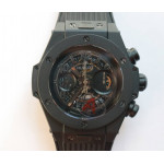 Big Bang Unico Black Ceramic 1:1 Best Edition Black Skeleton Dial on Black Rubber Strap A1242 HBF