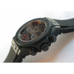 Big Bang Unico Black Ceramic 1:1 Best Edition Black Skeleton Dial on Black Rubber Strap A1242 HBF