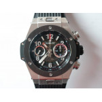 Big Bang Unico SS 1:1 Best Edition Black Skeleton Dial on Black Rubber Strap A1242 HBF