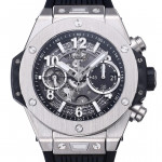 Hublot Big Bang Unico 42mm Titanium 1:1 Best Edition Black Skeleton Dial on Black Rubber Strap BBF A1280