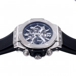 Hublot Big Bang Unico 42mm Titanium 1:1 Best Edition Black Skeleton Dial on Black Rubber Strap BBF A1280