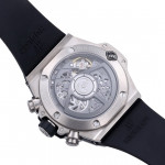 Hublot Big Bang Unico 42mm Titanium 1:1 Best Edition Black Skeleton Dial on Black Rubber Strap BBF A1280