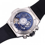 Hublot Big Bang Unico 42mm Titanium 1:1 Best Edition Blue Skeleton Dial on Blue Rubber Strap BBF A1280