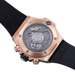 Hublot Big Bang Unico 42mm RG 1:1 Best Edition Black Skeleton Dial on Black Rubber Strap BBF A1280