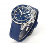 Aquatimer Chronograph IW376711 SS Case Blue Dial Rubber Strap V6S A7750