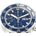 Aquatimer Chronograph IW376711 SS Case Blue Dial Rubber Strap V6S A7750