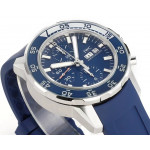 Aquatimer Chronograph IW376711 SS Case Blue Dial Rubber Strap V6S A7750