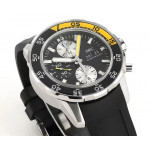 Aquatimer Chronograph IW376709 SS Black Dial Rubber Strap V6S A7750