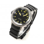 Aquatimer IW358002 SS 1:1 Best Edition Black Dial Yellow Sticks Markers on Black Rubber Strap V6SF A2824