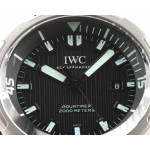 Aquatimer IW358002 SS 1:1 Best Edition Black Dial White Sticks Markers on Black Rubber Strap V6SF A2824