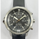 AquaTimer Chronograph IW376803 SS Black Dial Rubber Strap V6S A7750