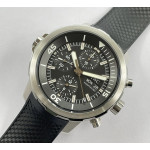 AquaTimer Chronograph IW376803 SS Black Dial Rubber Strap V6S A7750