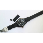 Big Pilot Real PR IW502001 Real Ceramic 1:1 Best Edition Black Dial on Black Calfskin Strap A51111 ZF v2 