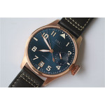 Big Pilot Real PR IW500909 "Le Petit Prince" RG Blue Dial 1:1 Best Edition on Brown Leather Strap A51111 ZF