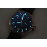 Big Pilot Real PR IW500909 "Le Petit Prince" RG Blue Dial 1:1 Best Edition on Brown Leather Strap A51111 ZF