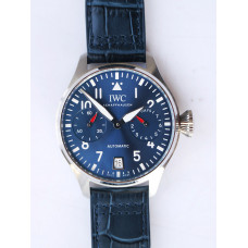 Big Pilot IW501008 "Boutique London" SS Best Edition Blue Dial on Blue Leather Strap A52010 ZF