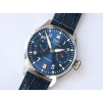 Big Pilot IW501008 "Boutique London" SS Best Edition Blue Dial on Blue Leather Strap A52010 ZF