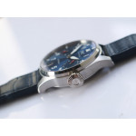 Big Pilot IW501008 "Boutique London" SS Best Edition Blue Dial on Blue Leather Strap A52010 ZF