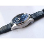 Big Pilot IW501008 "Boutique London" SS Best Edition Blue Dial on Blue Leather Strap A52010 ZF