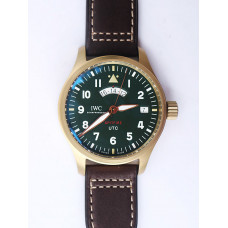 Pilot UTC Spitfire “MJ271” Bronze 1:1 Best Edition Green Dial on Brown Leather Strap A2836 ZF