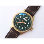 Pilot UTC Spitfire “MJ271” Bronze 1:1 Best Edition Green Dial on Brown Leather Strap A2836 ZF