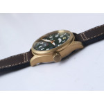 Pilot UTC Spitfire “MJ271” Bronze 1:1 Best Edition Green Dial on Brown Leather Strap A2836 ZF